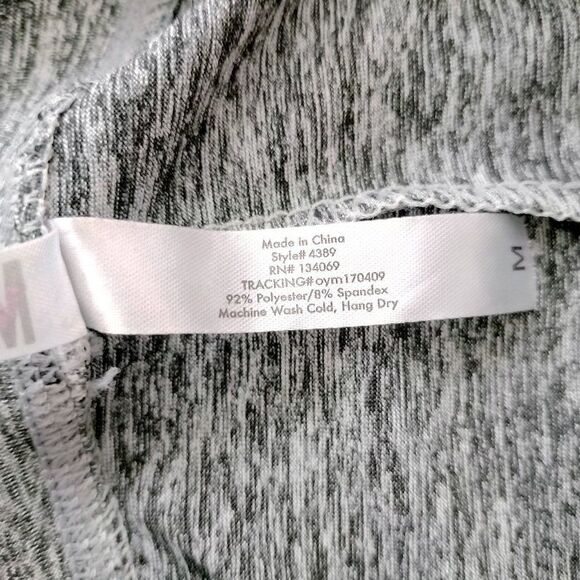 NWT Penn State Grey and Black Yoga Mesh Panel Leggings Size M - Picture 8 of 8